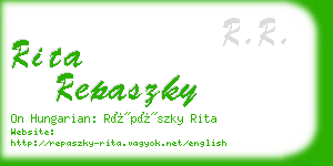 rita repaszky business card